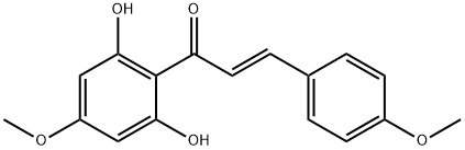 (E)-2',6'-dihydroxy-4,4'-dimethoxychalcone  Structure