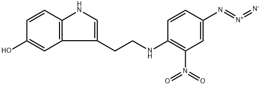 N-(4-azido-2-nitrophenyl)-5-hydroxytryptamine Structure