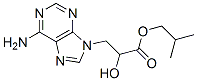 3-adenin-9-yl-2-hydroxypropanoic acid isobutyl ester Struktur