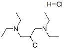 2-chloro-N,N,N',N'-tetraethylpropane-1,3-diamine monohydrochloride Structure