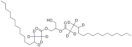 RAC-1,2-ジパルミトイルグリセロール-D5 化学構造式