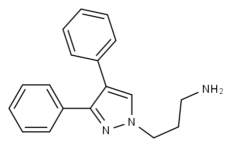 3,4-diphenyl-1H-pyrazole-1-propanamine Structure