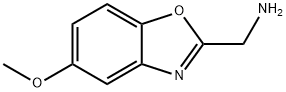 1-(5-メトキシ-1,3-ベンゾキサゾール-2-イル)メタンアミン 化学構造式
