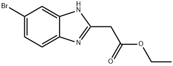 ETHYL (5-BROMO-1H-BENZIMIDAZOL-2-YL)ACETATE 结构式