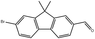 7-Bromo-9,9-dimethyl-9h-fluorene-2-carboxaldehyde Structure
