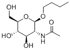 Butyl-2-acetamido-2-deoxy-β-D-glucopyranoside Struktur