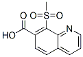 7-Quinolinecarboxylic  acid,  8-(methylsulfonyl)- Struktur