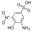 Benzenesulfonic acid, 3-amino-4-hydroxy-5-nitro-, diazotized, coupled with diazotized 2-amino-4,6-dinitrophenol, diazotized 5-amino-2-(phenylamino)benzenesulfonic acid, diazotized 4-nitrobenzenamine and resorcinol Structure