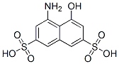 2,7-Naphthalenedisulfonic acid, 4-amino-5-hydroxy-, coupled with diazotized 4-nitrobenzenamine and resorcinol Structure