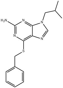 6-benzylsulfanyl-9-(2-methylpropyl)purin-2-amine Structure