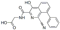 Glycine,  N-[(1-cyano-4-hydroxy-8-phenyl-3-isoquinolinyl)carbonyl]- Struktur