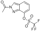 2-乙酰基-2H-吲唑-7-三氟甲磺酰亚胺, 945761-97-7, 结构式
