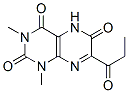 2,4,6(3H)-Pteridinetrione,  1,5-dihydro-1,3-dimethyl-7-(1-oxopropyl)- Struktur