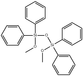 1,3-ジメトキシ-1,1,3,3-テトラフェニルジシロキサン 化学構造式