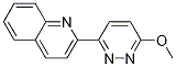 3-(2-キノリル)-6-メトキシピリダジン 化学構造式