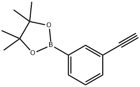 2-(3-乙炔基苯基)-硼酸频哪醇酯 结构式