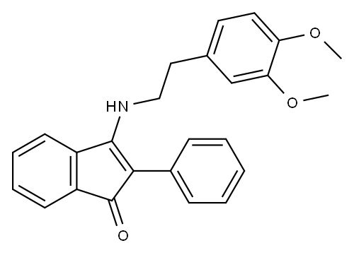 3-[(3,4-dimethoxyphenethyl)amino]-2-phenyl-1H-inden-1-one|