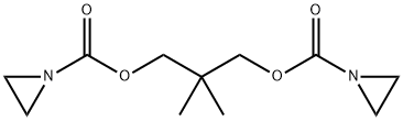 [3-(aziridine-1-carbonyloxy)-2,2-dimethyl-propyl] aziridine-1-carboxyl ate 结构式