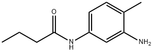 N-(3-アミノ-4-メチルフェニル)ブタンアミド 化学構造式