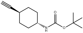 反式-1-(BOC-氨基)-4-乙炔基环己烷, 947141-86-8, 结构式