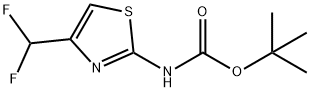 Carbamic  acid,  N-[4-(difluoromethyl)-2-thiazolyl]-,  1,1-dimethylethyl  ester Struktur