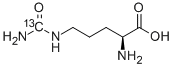 L-シトルリン (L-2-アミノ-5-ウレイド吉草酸) (ウレイド-13C, 99%) 化学構造式