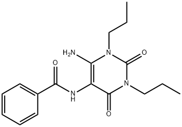Benzamide,  N-(6-amino-1,2,3,4-tetrahydro-2,4-dioxo-1,3-dipropyl-5-pyrimidinyl)- Structure