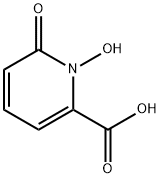 1-ヒドロキシ-6-オキソ-1,6-ジヒドロピリジン-2-カルボン酸 化学構造式