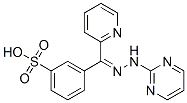 3-[2-Pyridinyl[2-(2-pyrimidinyl)hydrazono]methyl]benzenesulfonic acid Structure