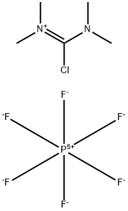 N,N,N',N'-四甲基氯甲脒六氟磷酸盐 结构式