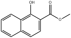 1-ヒドロキシ-2-ナフタレンカルボン酸メチル 化学構造式