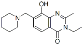 4(3H)-Quinazolinone,  3-ethyl-8-hydroxy-2-methyl-7-(piperidinomethyl)-  (7CI) Struktur