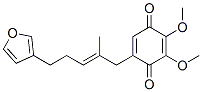 5-[(Z)-5-(3-フラニル)-2-メチル-2-ペンテニル]-2,3-ジメトキシ-2,5-シクロヘキサジエン-1,4-ジオン 化学構造式