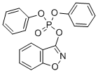 1,2-苯并异唑-3-甲基苯基磷酸盐 结构式