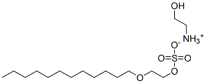 (2-hydroxyethyl)ammonium 2-(dodecyloxy)ethyl sulphate 结构式