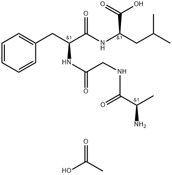 D-ALA-GLY-PHE-D-LEU ACETATE SALT Struktur