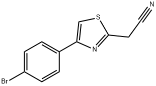 4-(4-溴苯基)-2-噻唑乙腈 结构式