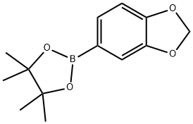 3,4-二亚甲二氧苯基硼酸频哪醇酯 结构式