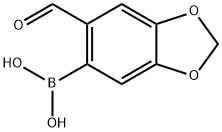 (2-甲酰基-4,5-亚甲二氧基)苯基硼酸, 94838-88-7, 结构式