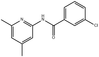 3-chloro-N-(4,6-dimethyl-2-pyridiny)benzamide 结构式