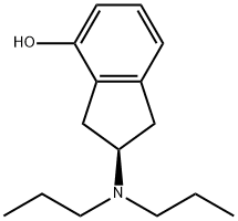 2-(ジプロピルアミノ)インダン-4-オール 化学構造式