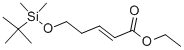 (E)-5-(TERT-BUTYL-DIMETHYL-SILANYLOXY)-PENT-2-ENOIC ACID ETHYL ESTER 结构式