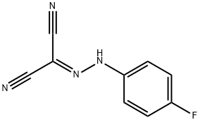 N-(4-氟苯基)羰基腙酰二氰 结构式