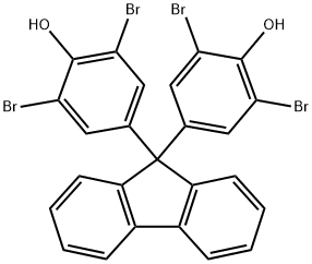 9,9-二(3,5-二溴-4-羟基苯基)芴 结构式