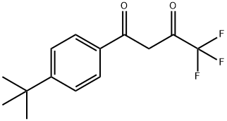 1-(4-(叔丁基)苯基)-4,4,4-三氟丁烷-1,3-二酮 结构式