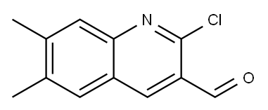 2-CHLORO-6,7-DIMETHYLQUINOLINE-3-CARBALDEHYDE, 94856-39-0, 结构式