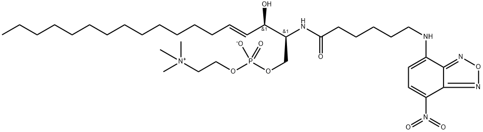 C6NBD-神经鞘氨酯, 94885-04-8, 结构式