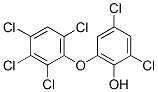 2,4-dichloro-6-(2,3,4,6-tetrachlorophenoxy)phenol Struktur