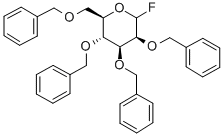 2,3,4,6-Tetra-O-benzyl-D-mannopyranosylfluoride Struktur