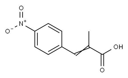 2-Methyl-3-(4-nitrophenyl)propenoic acid Struktur